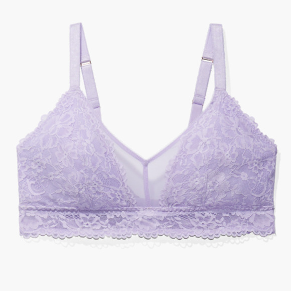 Savage X Fenty Other - New Savage X Fenty Floral Lace & Mesh Bralette 2X
